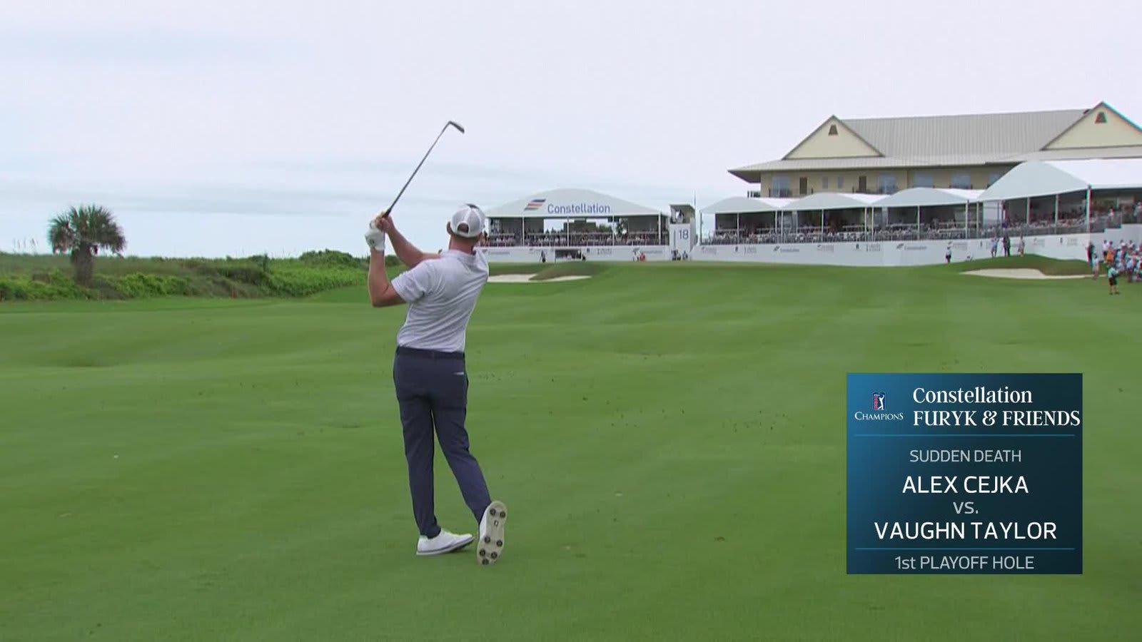 Vaughn Taylor makes birdie on No. 18 at Constellation FURYK & FRIENDS