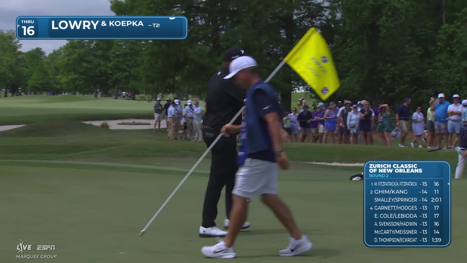 Koepka/Lowry makes birdie on No. 7 at Zurich Classic