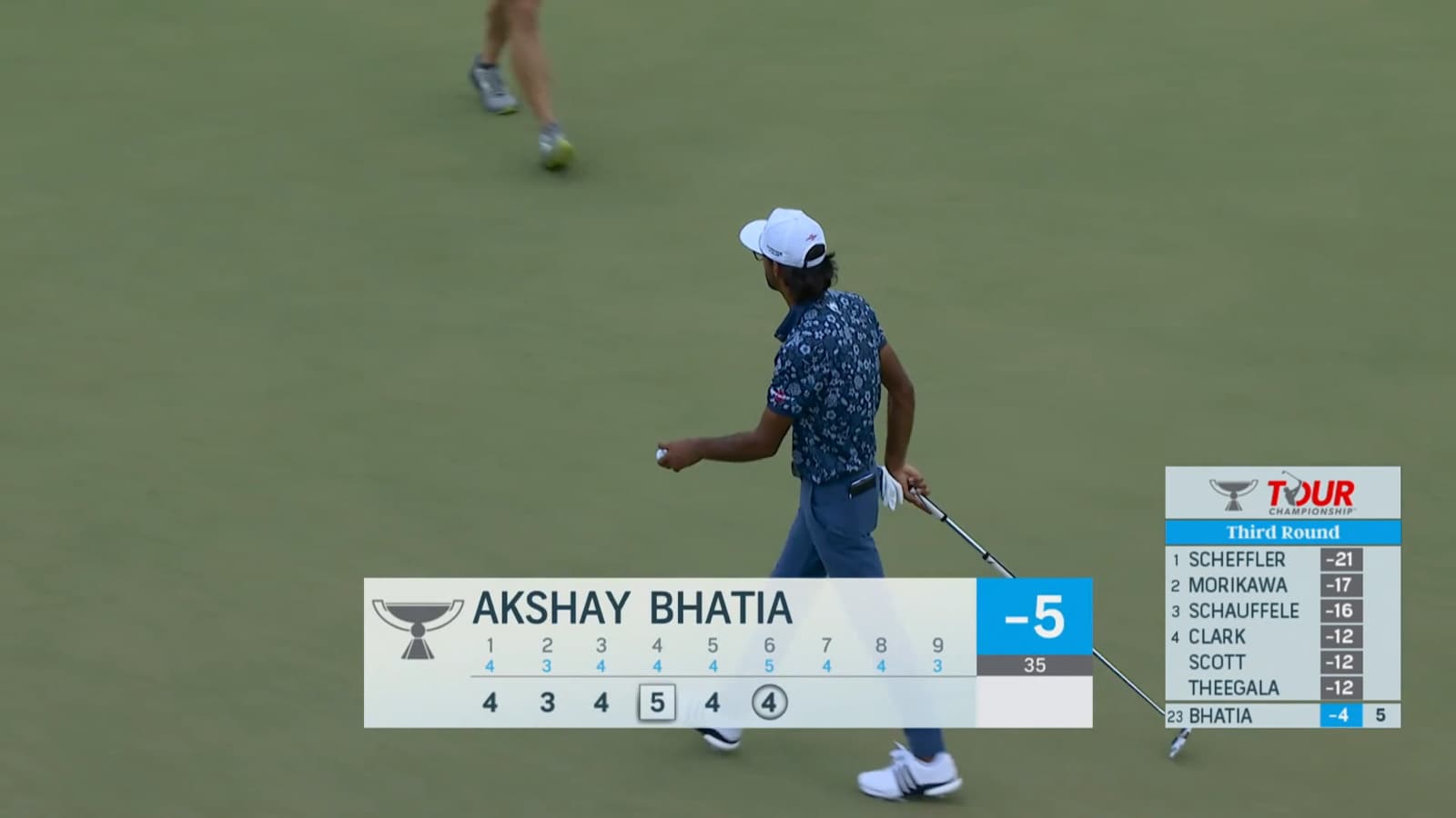 Akshay Bhatia makes bounce-back birdie on No. 6 at TOUR Championship