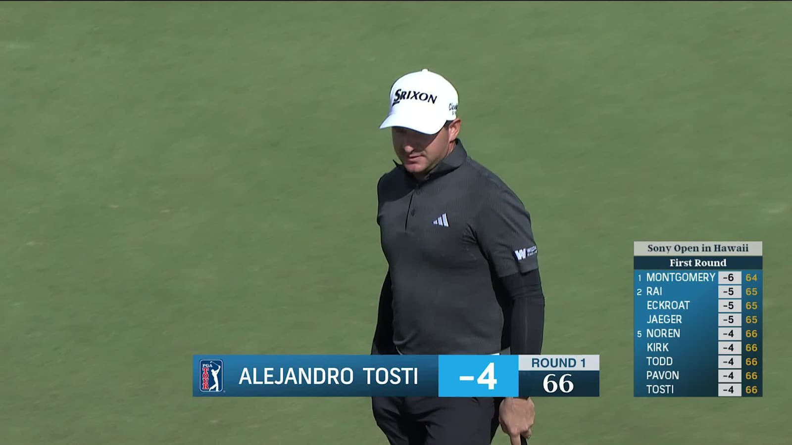 Alejandro Tosti makes birdie on No. 18 at Sony Open