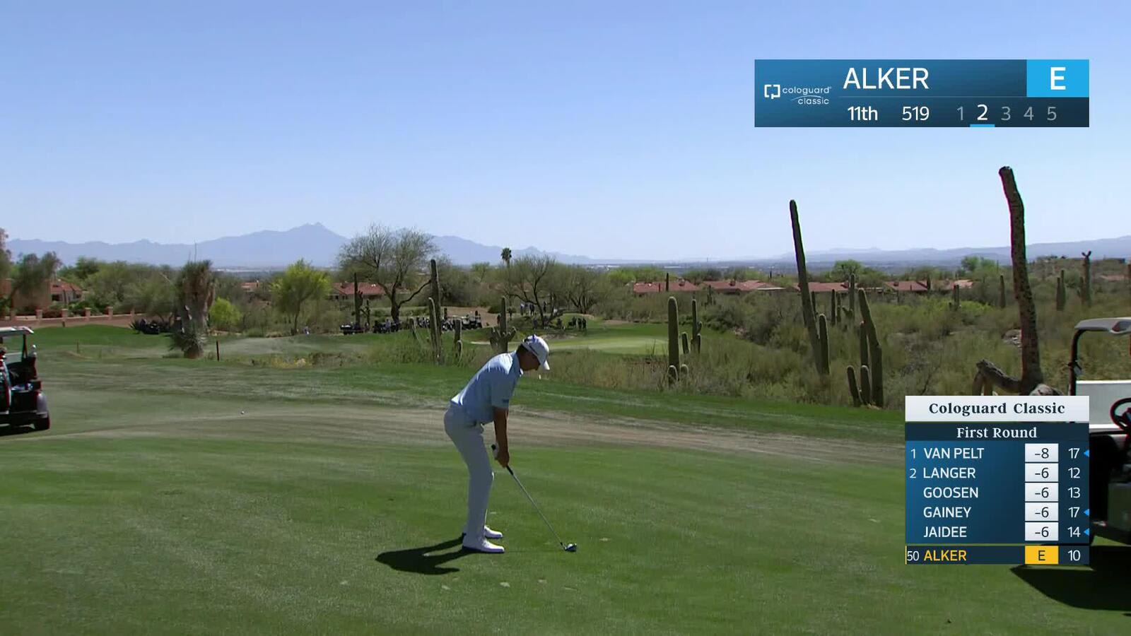 Steven Alker makes birdie on No. 11 at Cologuard Classic