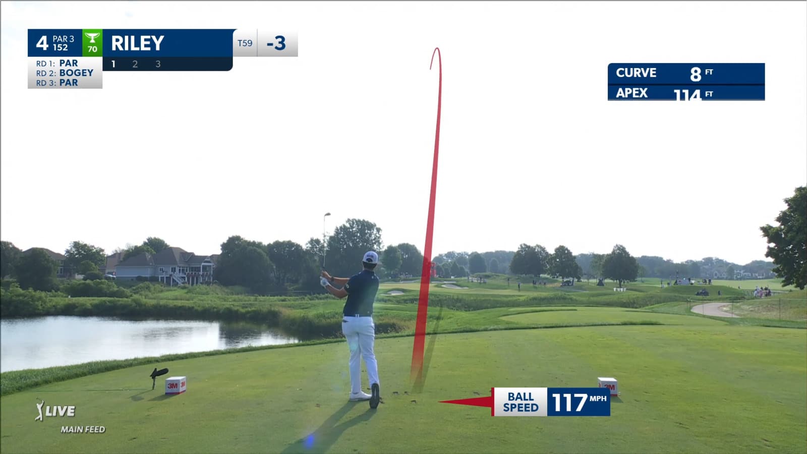 Davis Riley's tight tee shot leads to birdie at 3M Open