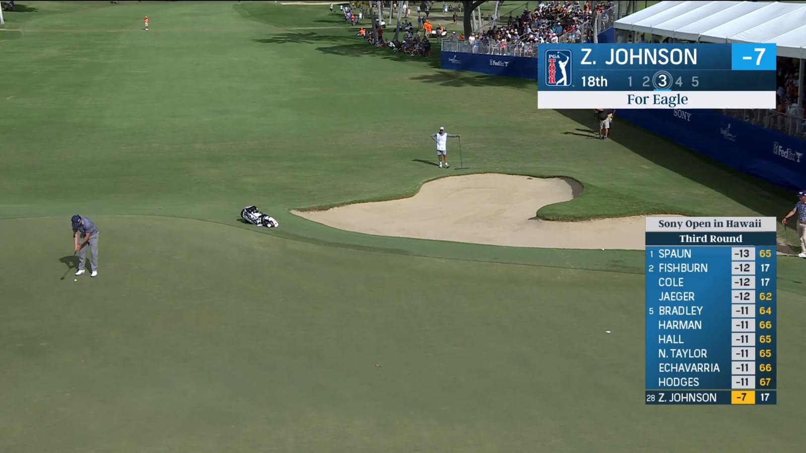 Zach Johnson uses great lag putt to secure birdie at Sony Open