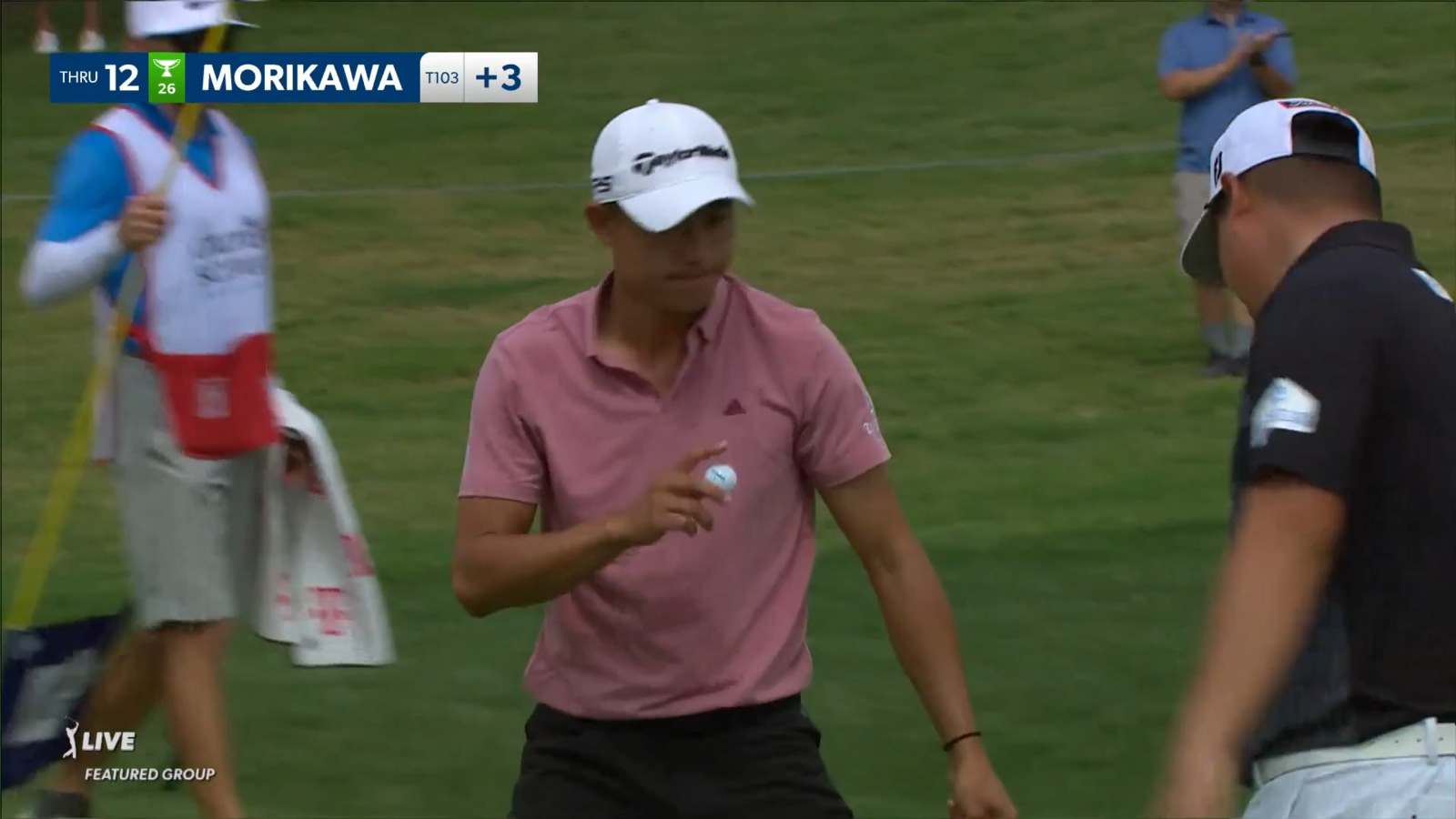 Collin Morikawa makes 11-foot birdie putt at Charles Schwab