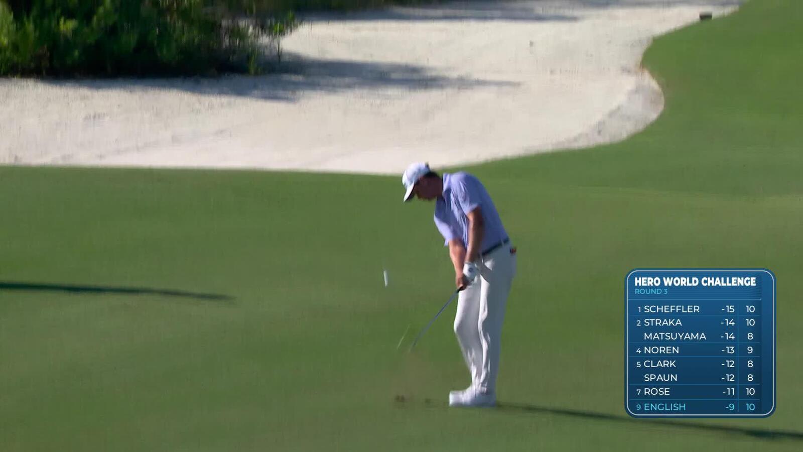 Harris English gets up-and-down for birdie putt on No. 11 at Hero World Challenge