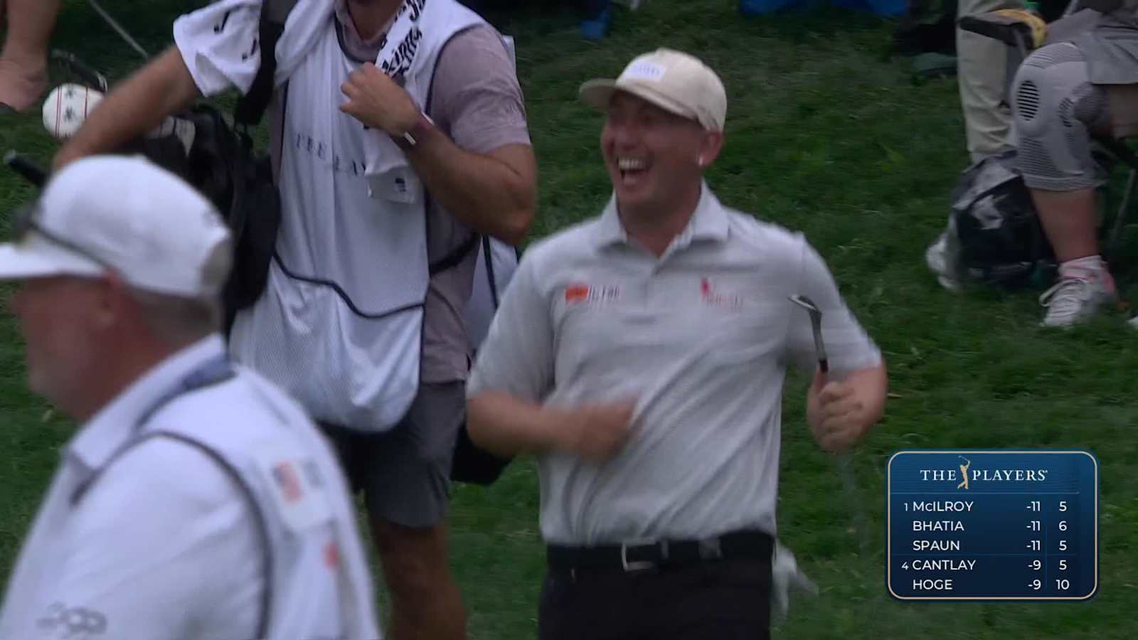 Rico Hoey chips in for eagle at THE PLAYERS