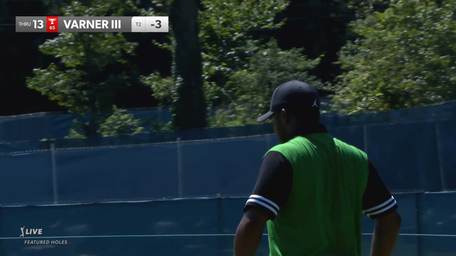 Harold Varner III makes 13-foot putt for birdie on No. 13 in Round at BMW Championship
