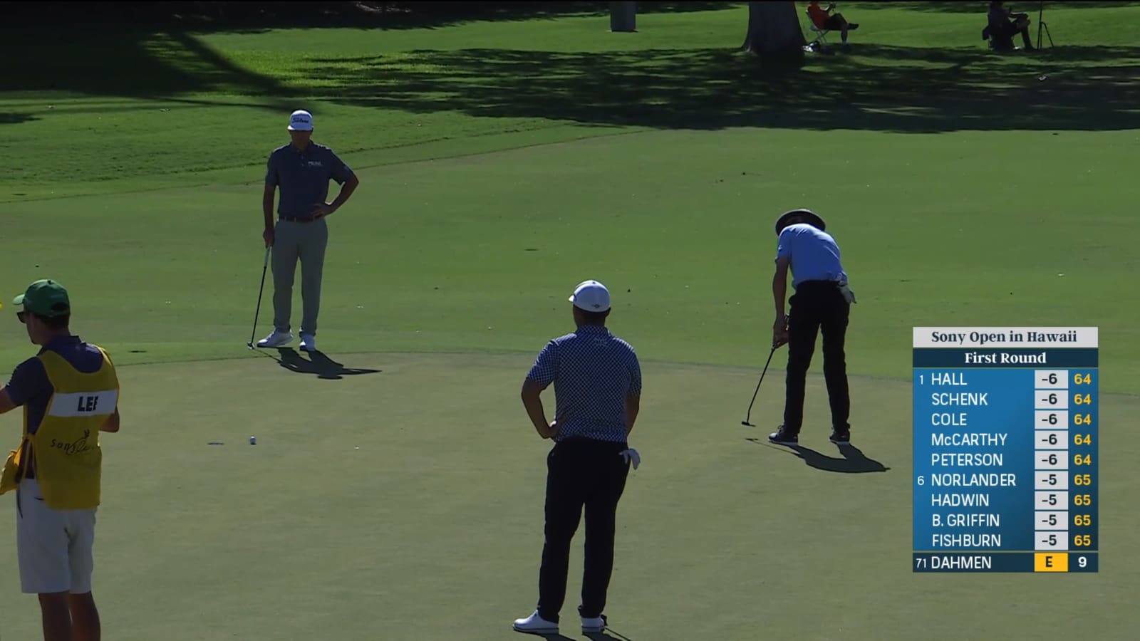 Joel Dahmen buries birdie putt at Sony Open