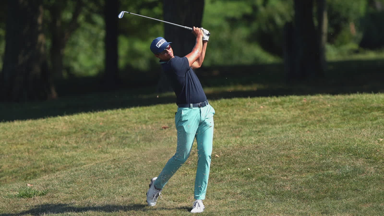Johannes Veerman chips in for eagle for the Shot of the Day