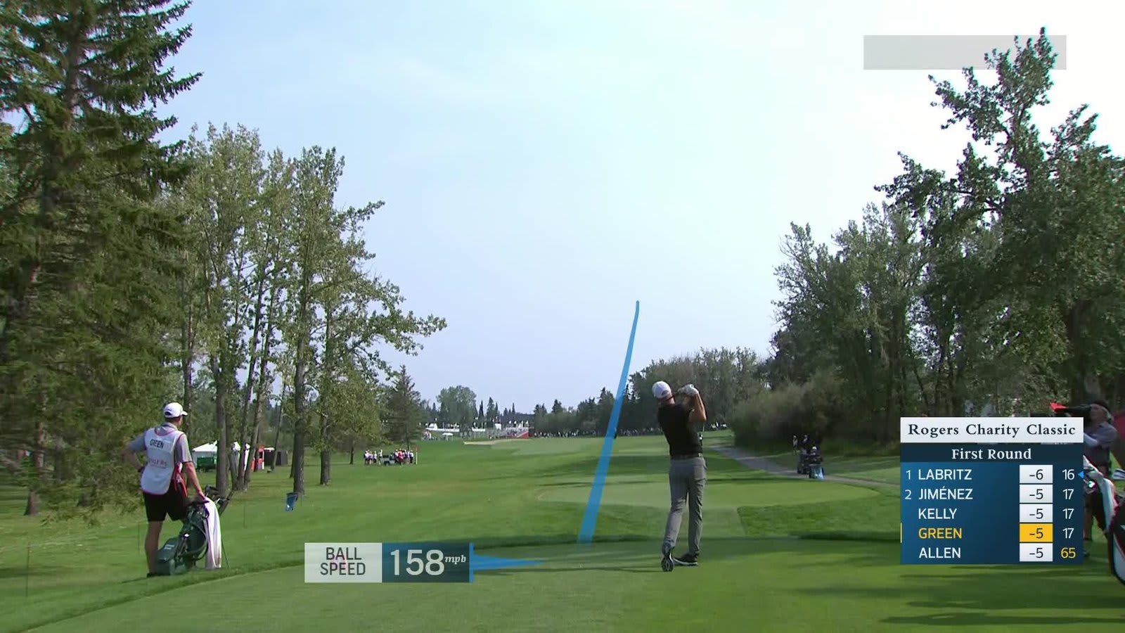 Richard Green makes eagle putt on No. 18 at Rogers Charity Classic