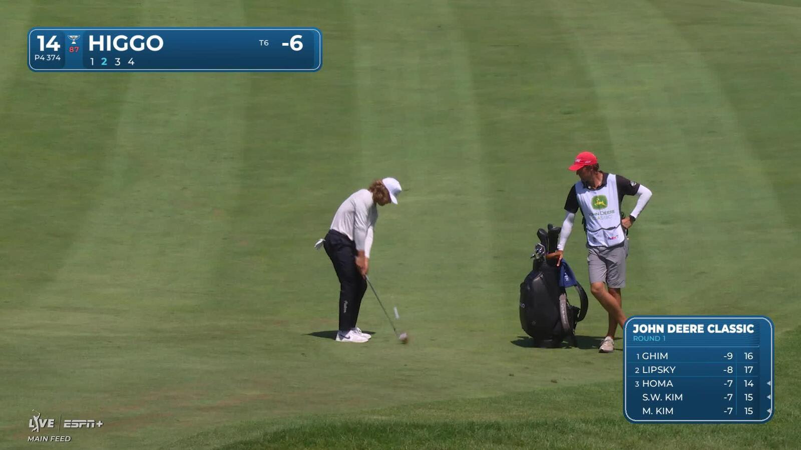 Garrick Higgo makes birdie on No. 14 at John Deere