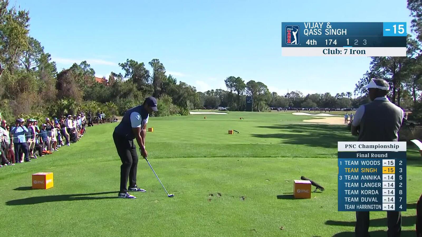 Qass Singh's quality tee shot leads to birdie at PNC Championship