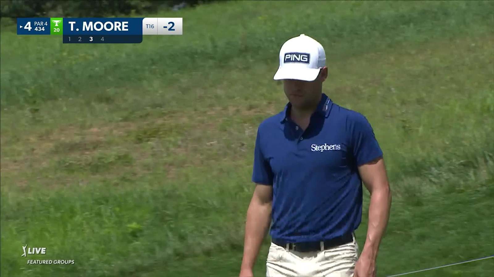 Taylor Moore holes out for birdie at John Deere