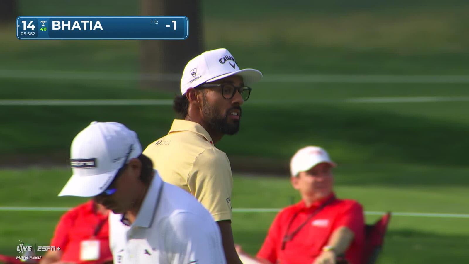Akshay Bhatia makes birdie on No. 14 at Rocket Classic