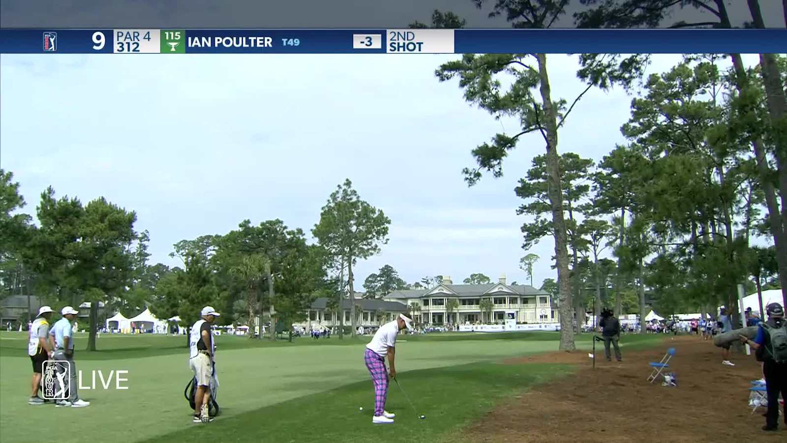 Ian Poulter's pin-high approach sets up birdie at RBC Heritage