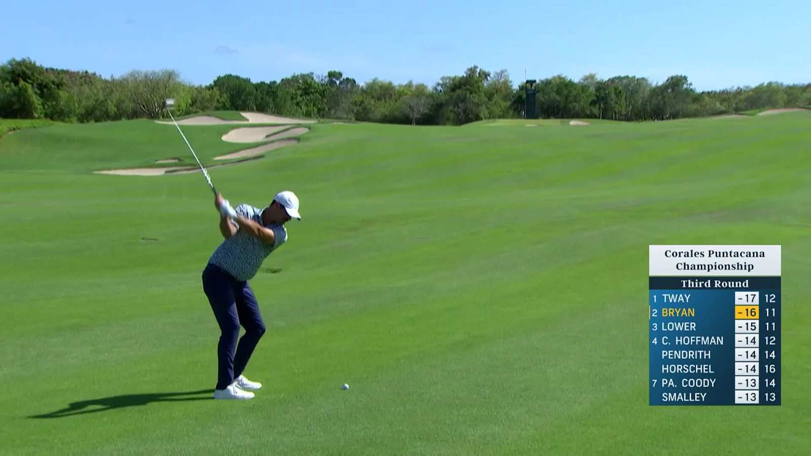Wesley Bryan makes birdie on No. 12 at Corales Puntacana