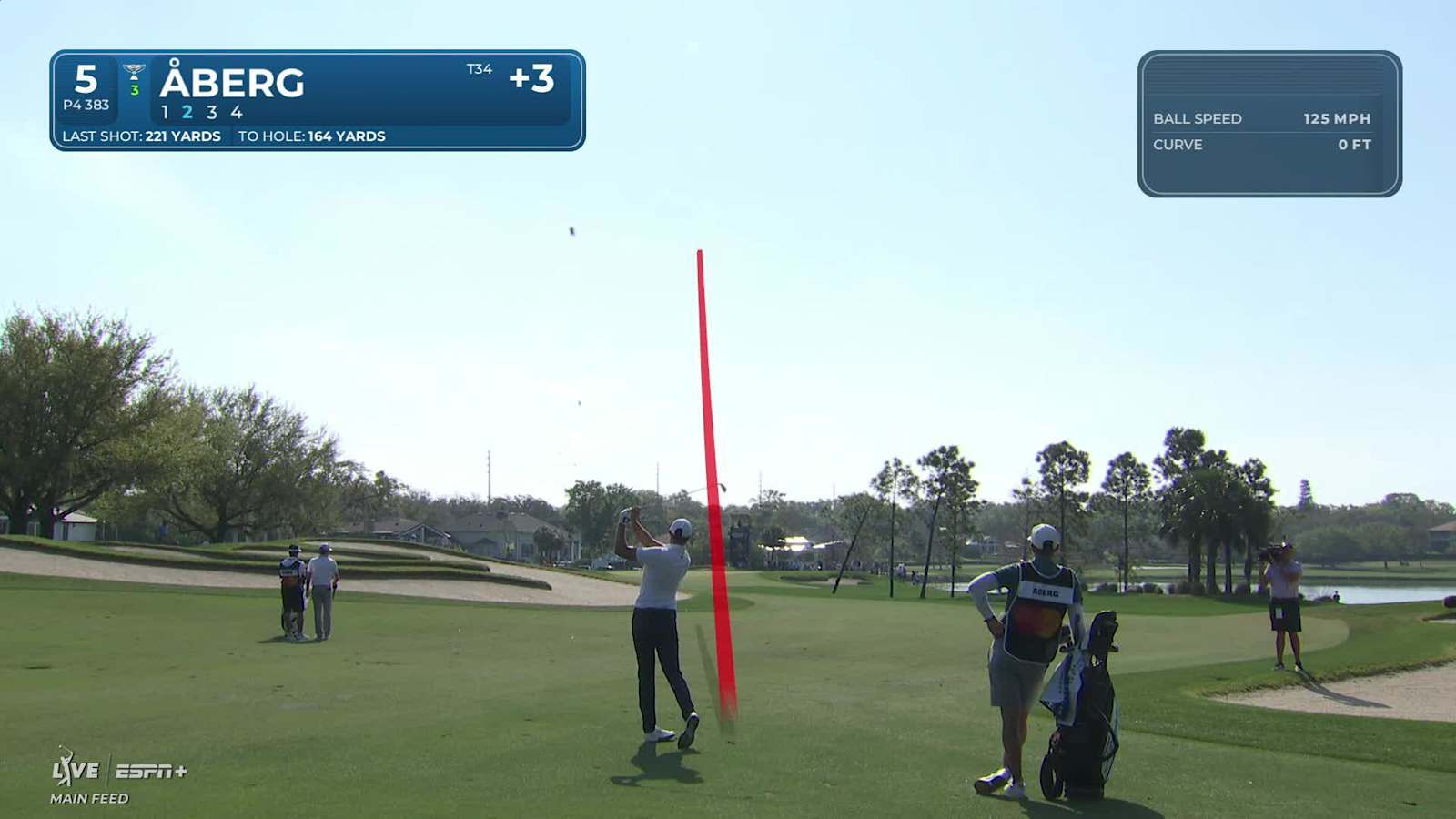 Ludvig Åberg goes right at the flag to set up birdie at Arnold Palmer Invitational