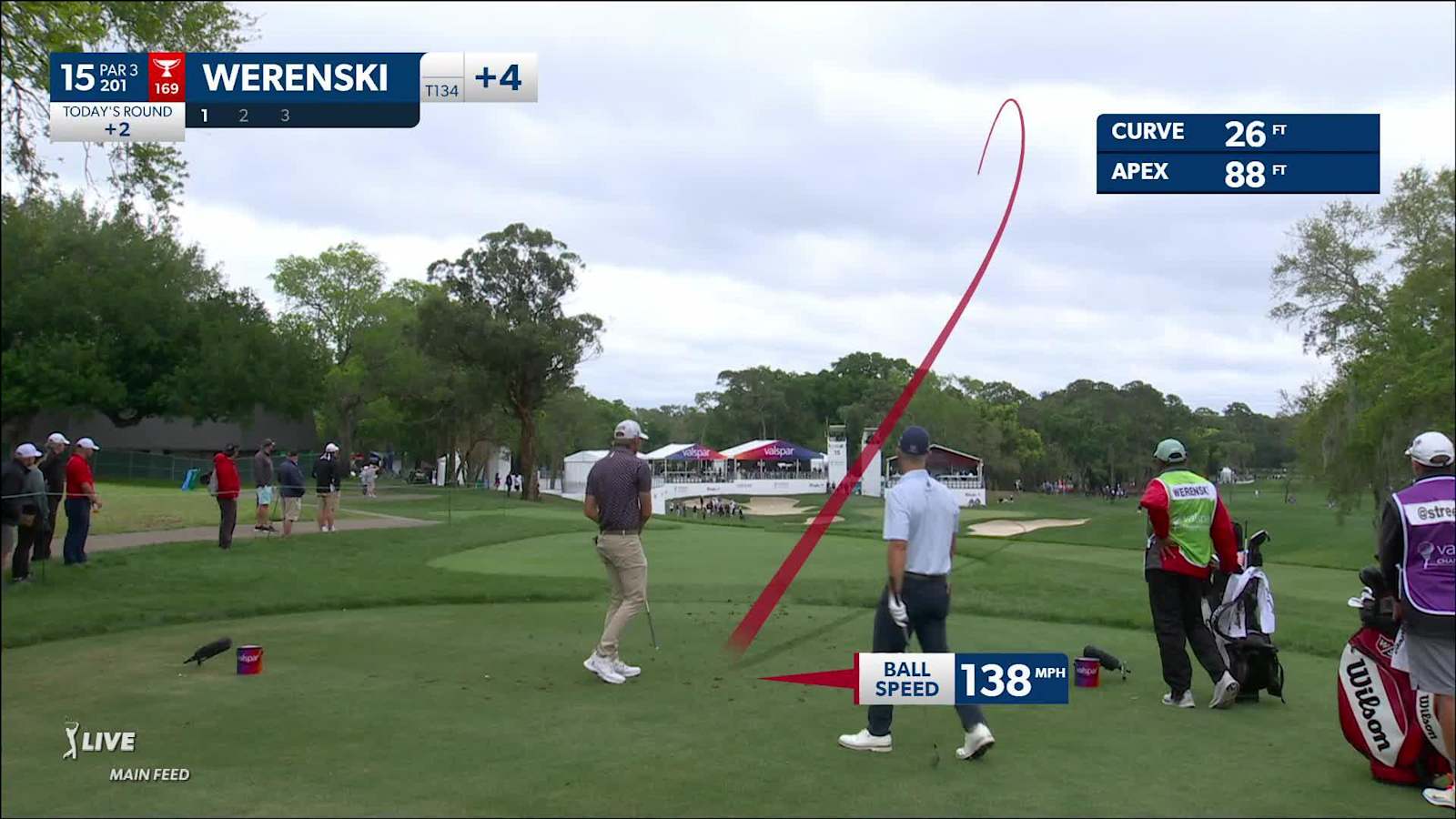 Richy Werenski draws in tee shot to set up birdie at Valspar