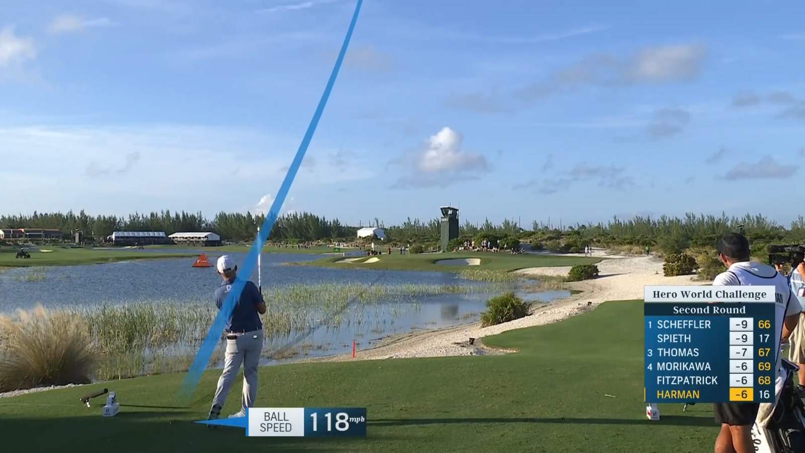 Brian Harman's dart of a tee shot leads to birdie at Hero World Challenge