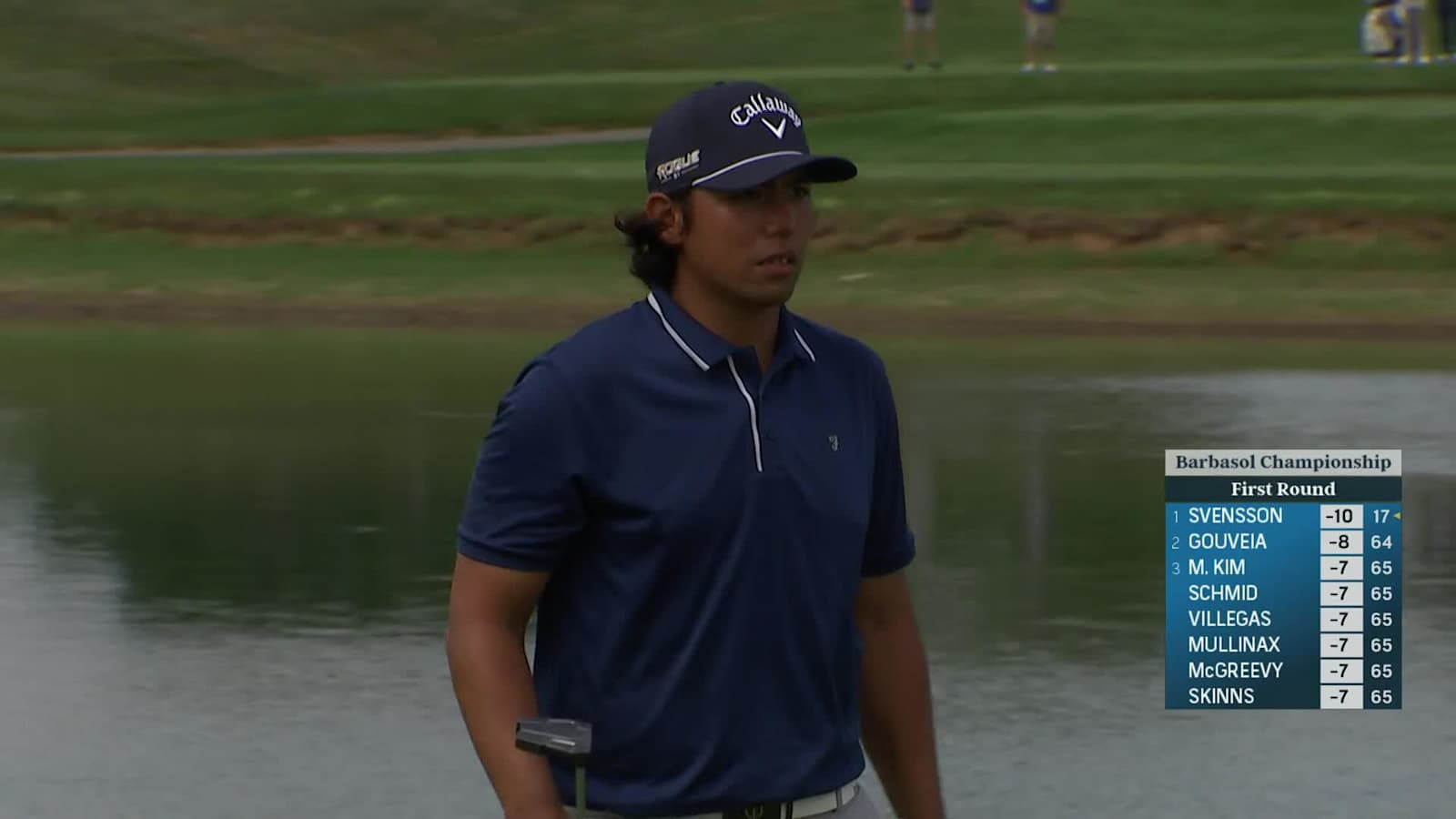 Gavin Kyle Green sends in birdie putt at Barbasol