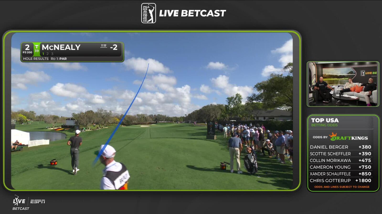 Maverick McNealy hits 196-yard tee shot to 10 feet, sets up birdie