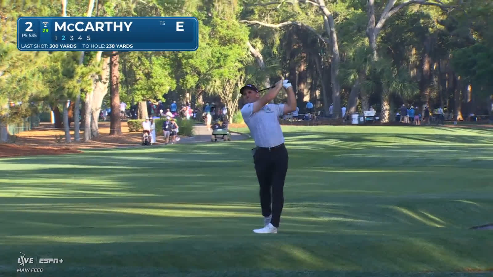 Denny McCarthy hits gorgeous approach to set up birdie at RBC Heritage