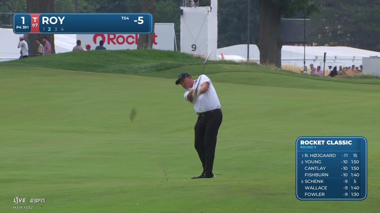 Kevin Roy's 120-yard approach sets up birdie on No. 1 at Rocket Classic