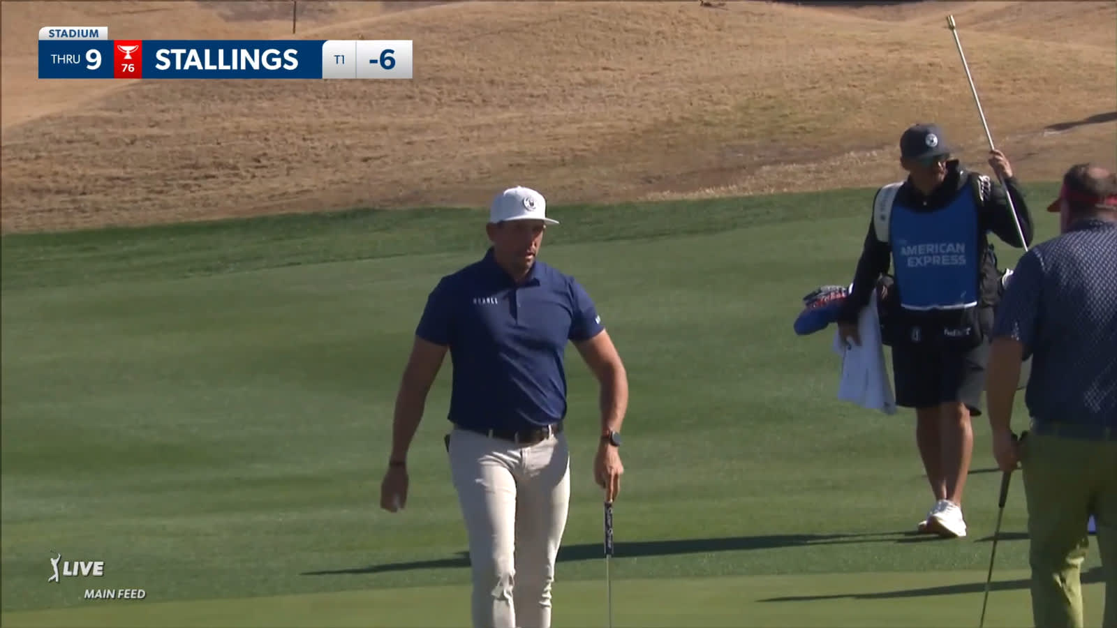 Scott Stallings uses slope to set up tap-in birdie at The American Express
