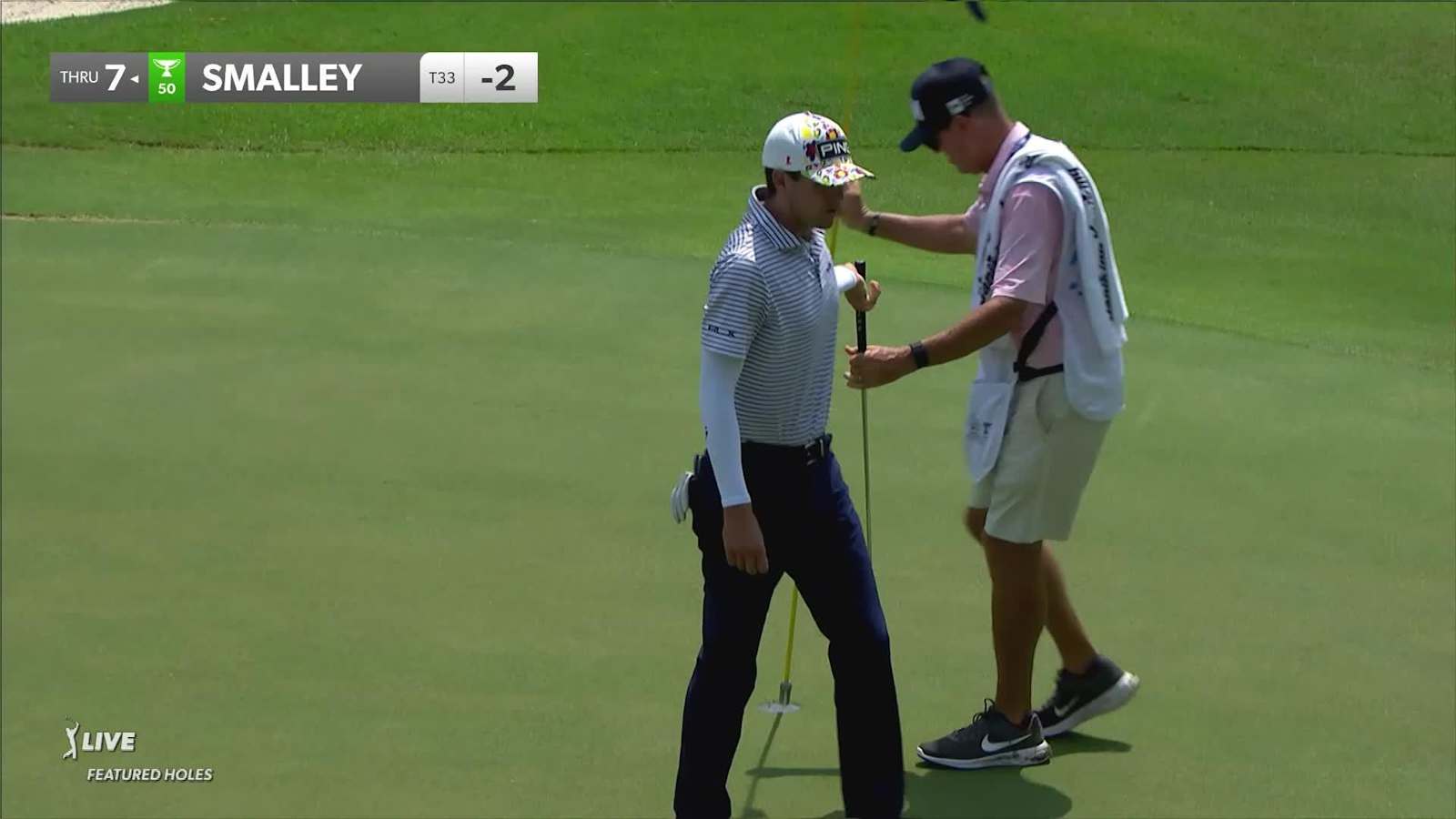 Alex Smalley converts birdie at FedEx St. Jude