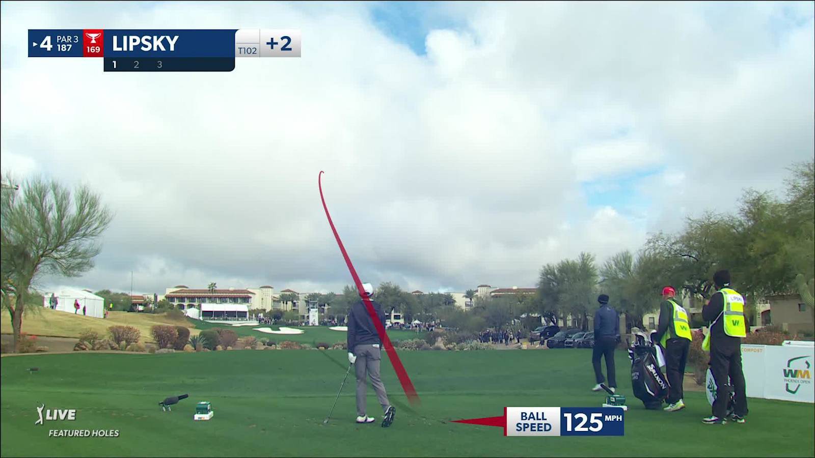 David Lipsky's tee shot sets up birdie at WM Phoenix Open