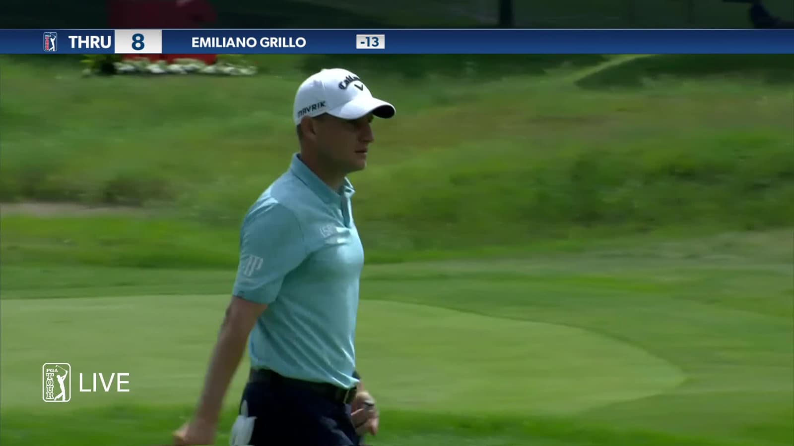 Emiliano Grillo makes birdie on No. 8 in Round 4 at 3M Open