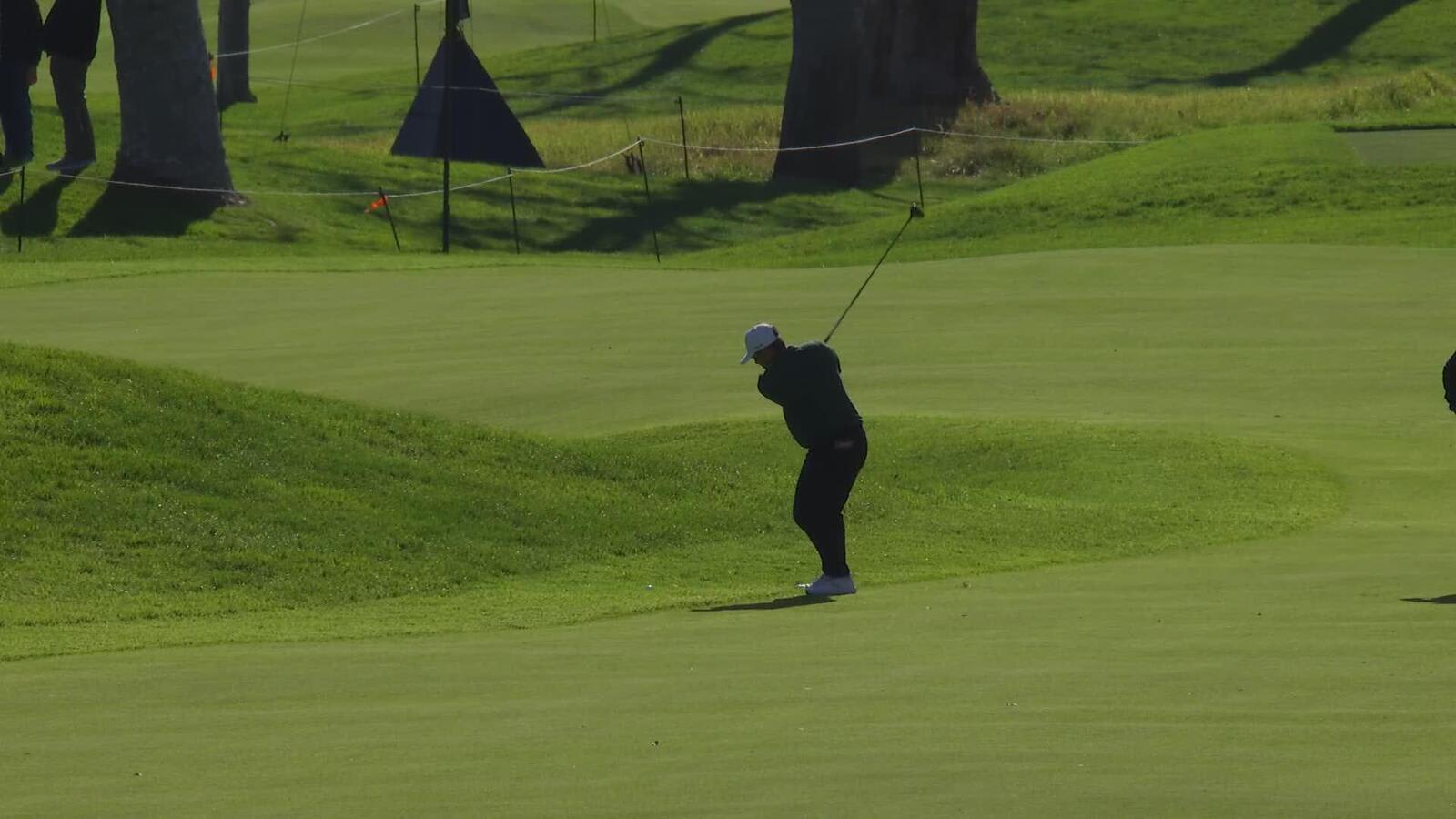 Kurt Kitayama hits 265-yard approach to 7 feet, sets up birdie on No. 17 at The Genesis