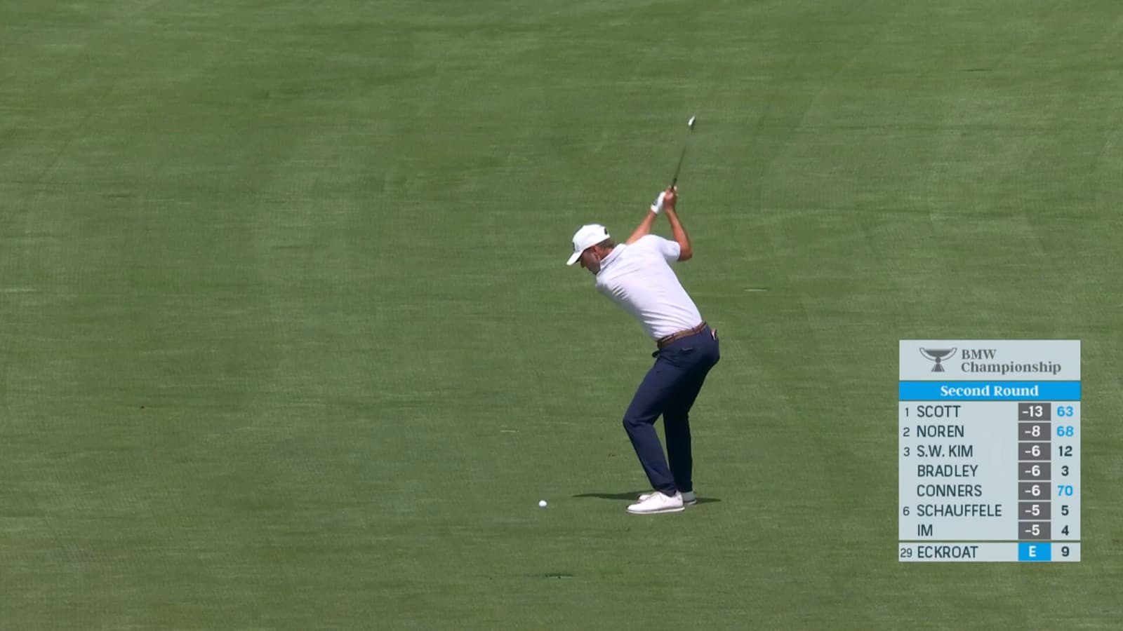 Austin Eckroat tight approach to 3 feet leads to birdie at BMW Championship