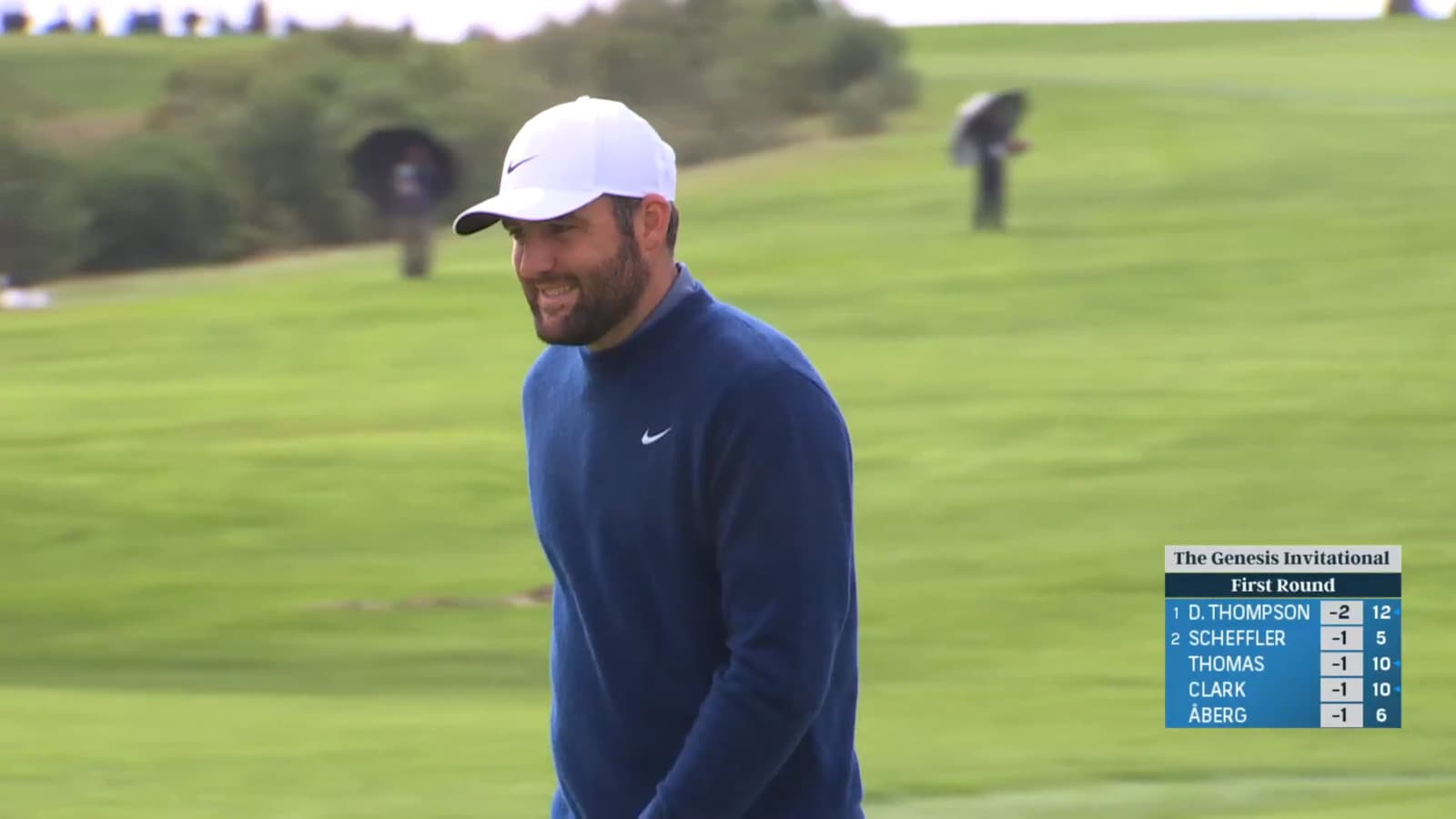 Scottie Scheffler makes birdie at Genesis