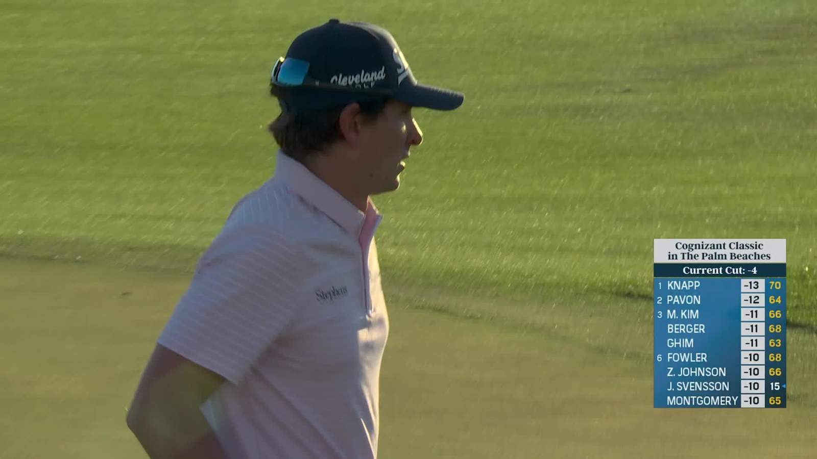 Nico Echavarria makes birdie on No. 18 at Cognizant Classic