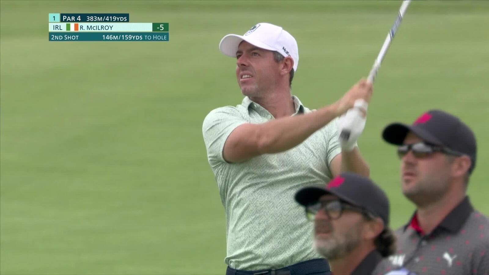 Rory McIlroy's nice approach to 8 feet yields birdie at Olympic Men's Golf