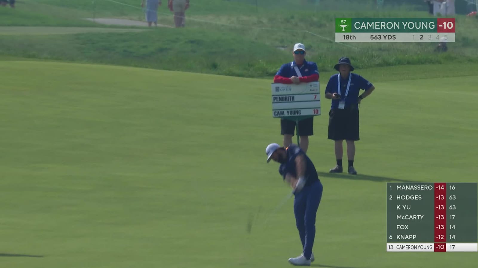 Cameron Young makes birdie on No. 18 at RBC Canadian