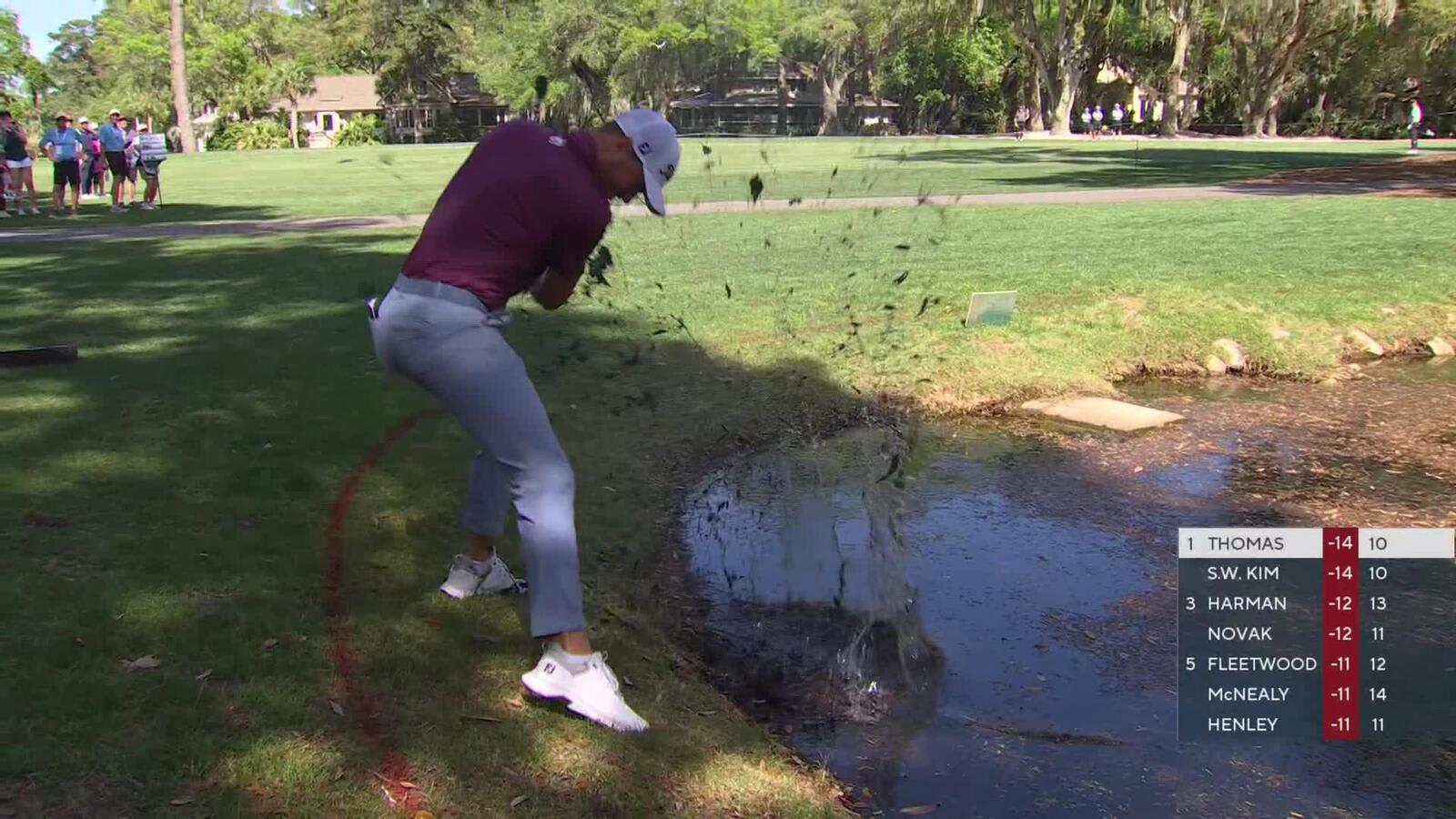 Justin Thomas plays out of water, makes bogey at RBC Heritage