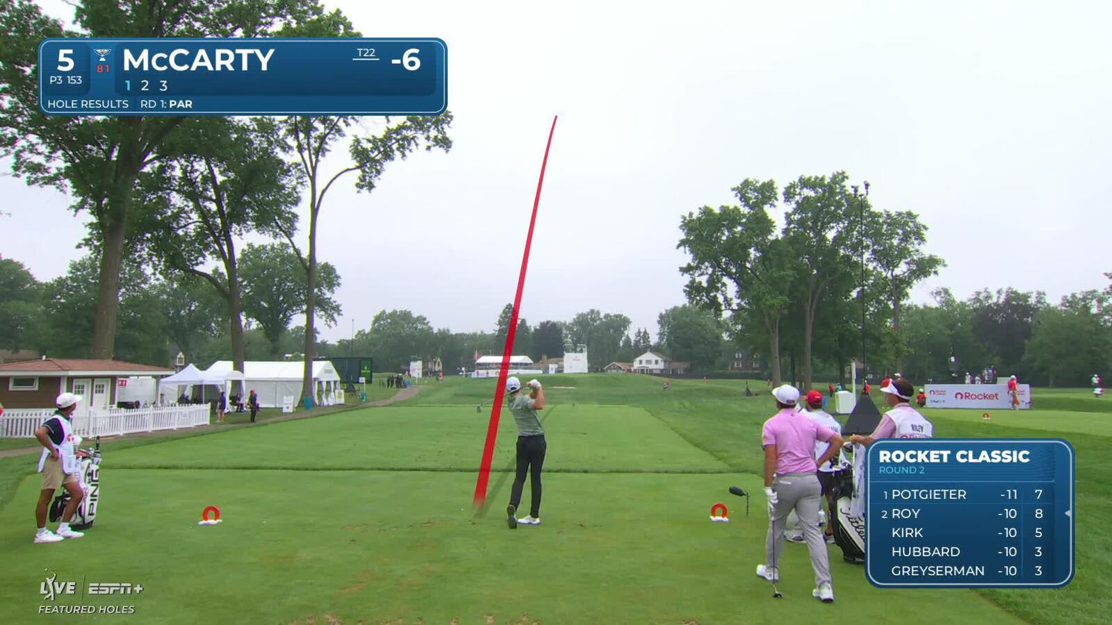 Matt McCarty makes birdie on No. 5 at Rocket Classic