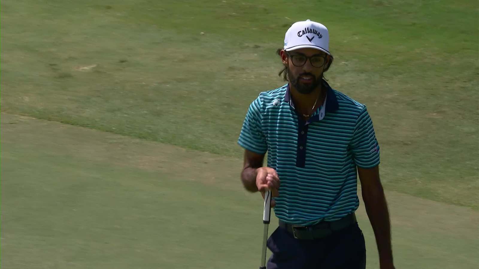 Akshay Bhatia makes birdie on No. 13 at FedEx St. Jude