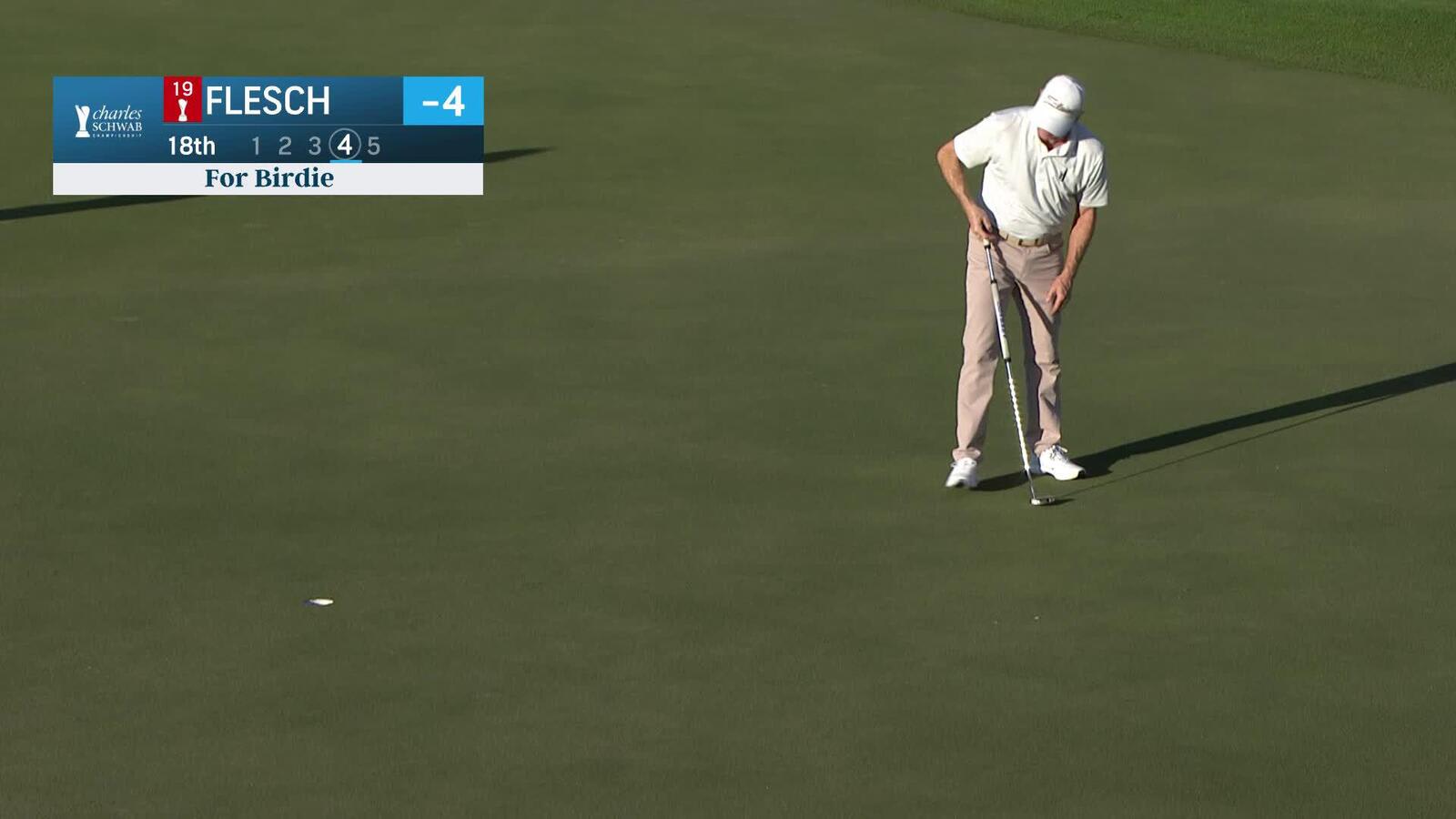 Steve Flesch makes birdie on No. 18 at Charles Schwab Cup Championship