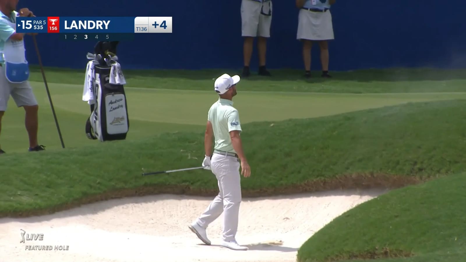 Andrew Landry gets up-and-down for birdie at Wyndham
