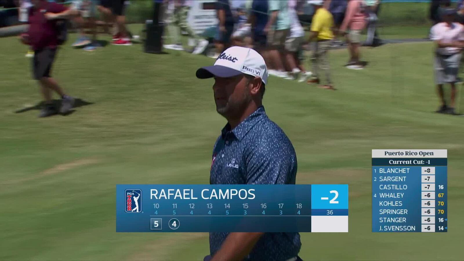Rafael Campos makes birdie on No. 11 at Puerto Rico
