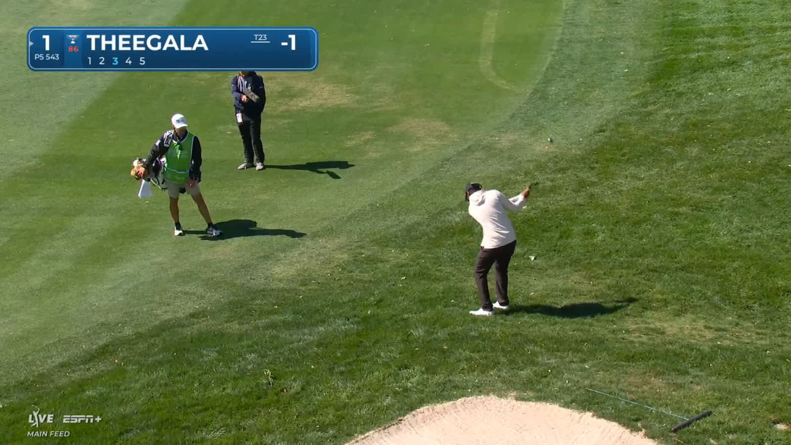 Sahith Theegala gets up-and-down for birdie at Valspar