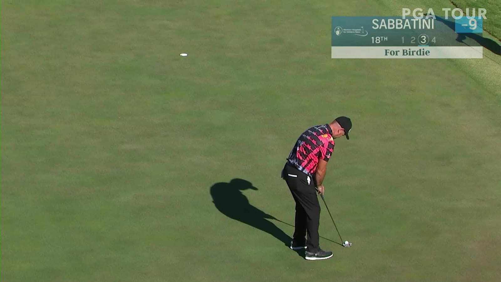 Rory Sabbatini drains 26-foot birdie putt at Shriners 