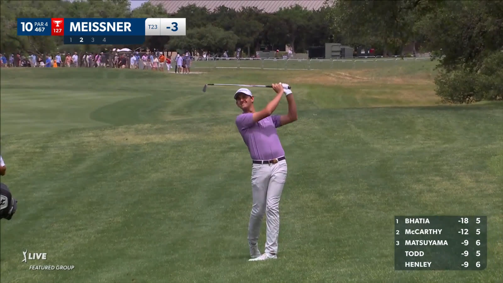 Mac Meissner's impressive shot to 7 feet from rough at Valero
