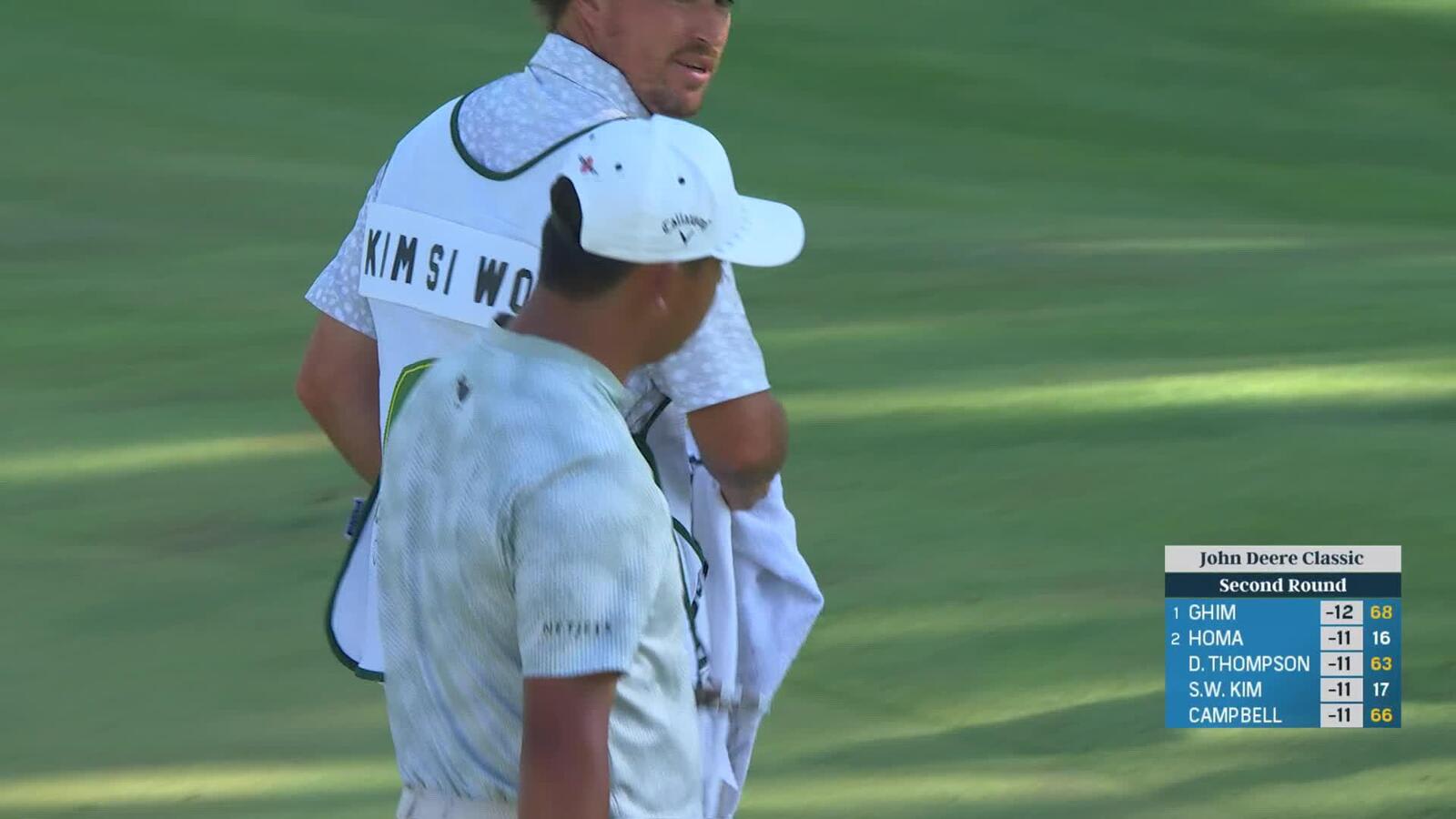 Si Woo Kim nails a 37-foot eagle putt at John Deere