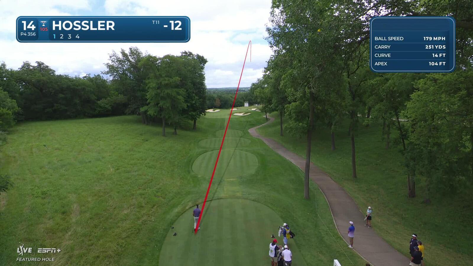 Beau Hossler drains a 39-foot eagle putt at John Deere