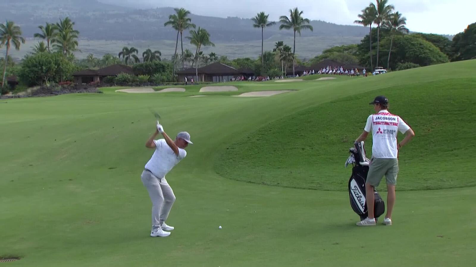 Freddie Jacobson makes birdie on No. 14 at Mitsubishi Electric Championship at Hualalai