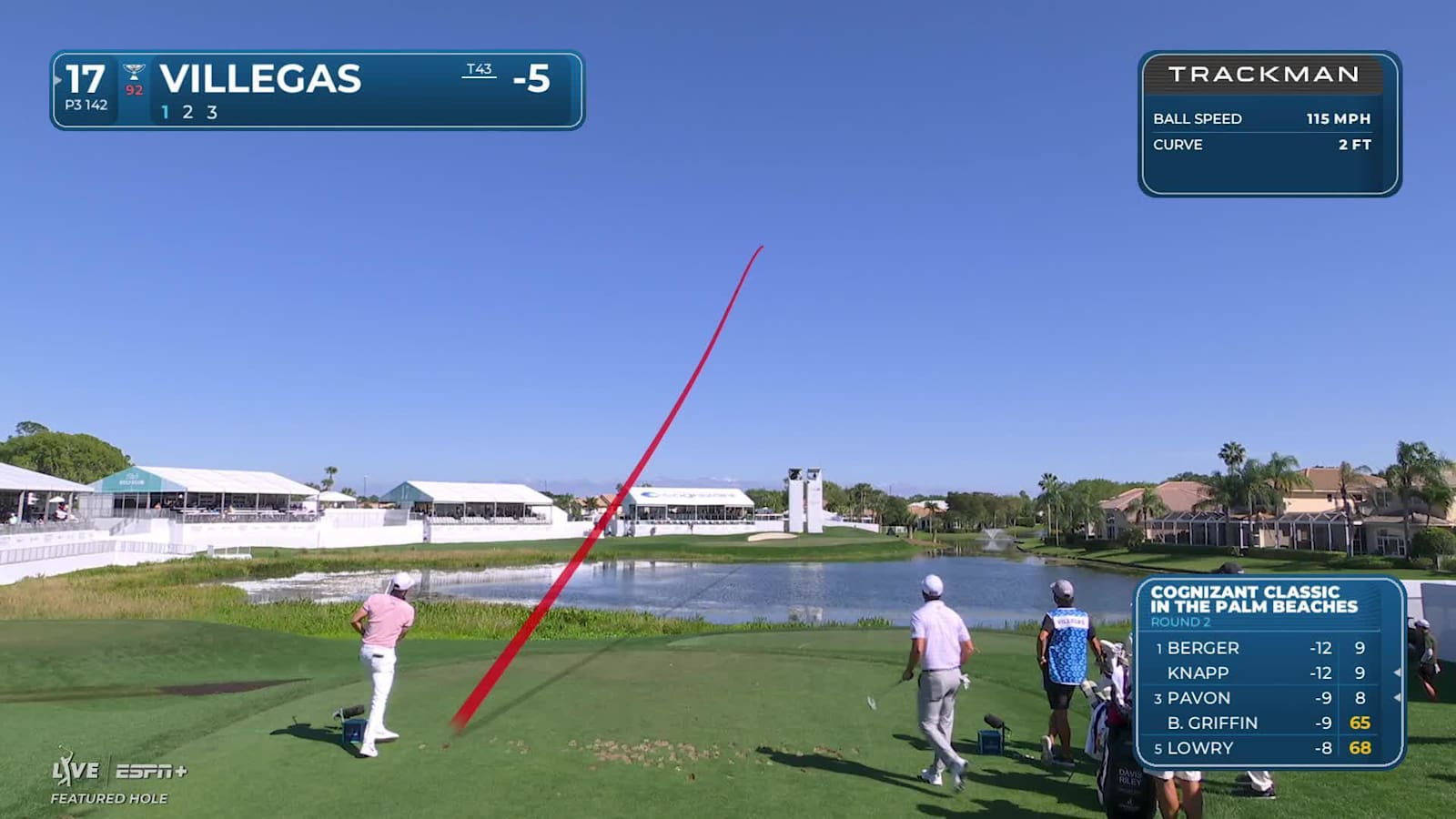 Camilo Villegas’ tee shot sets up birdie at Cognizant Classic